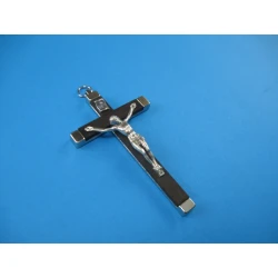 Krzyż zakonny drewniany z okuciami 11,5 cm